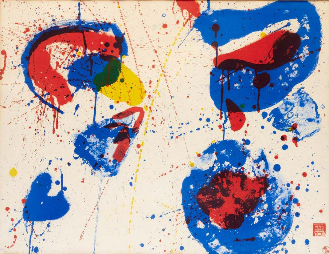 Hurrah for the Red, White and Blue by Sam Francis